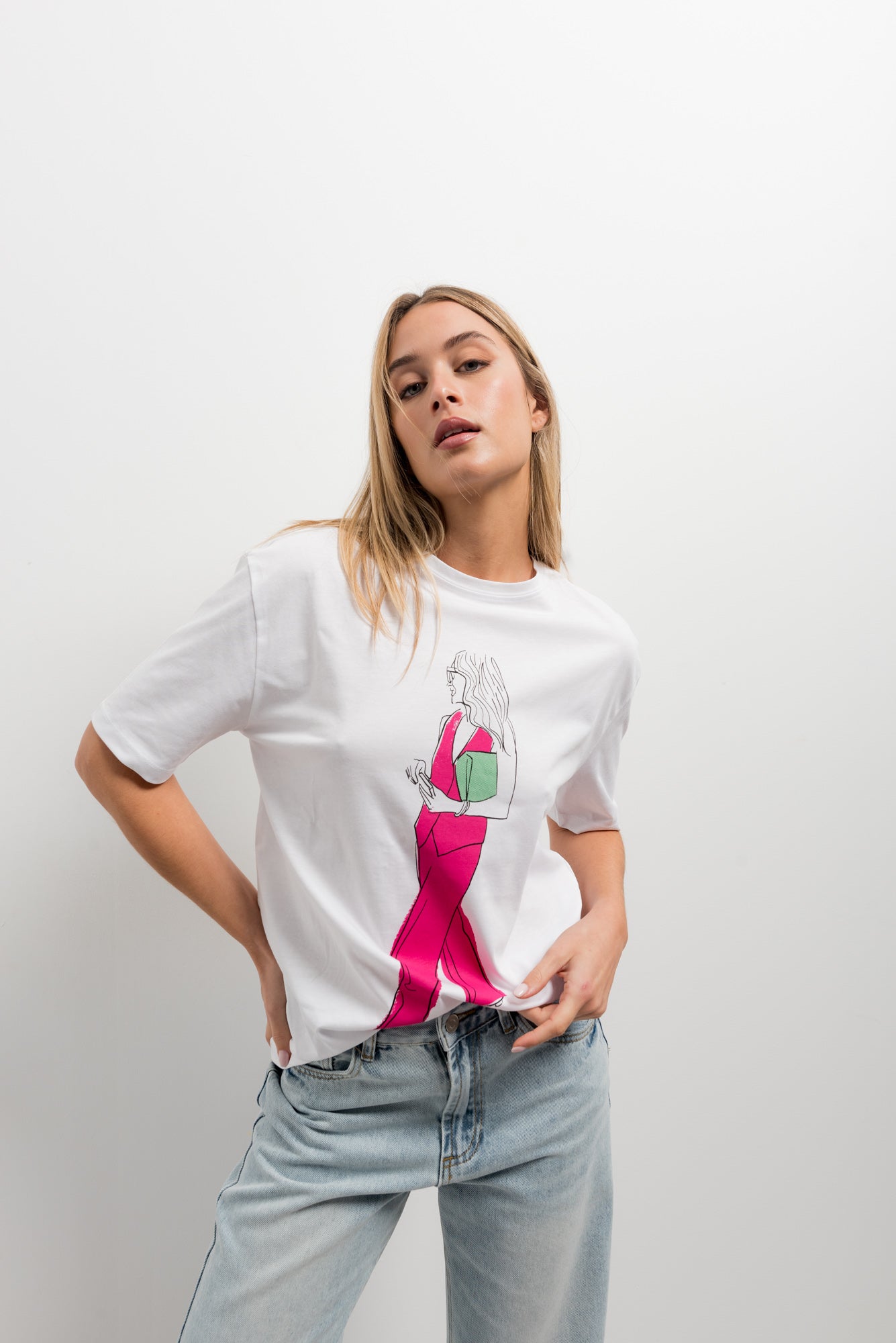 Camiseta estampado frontal