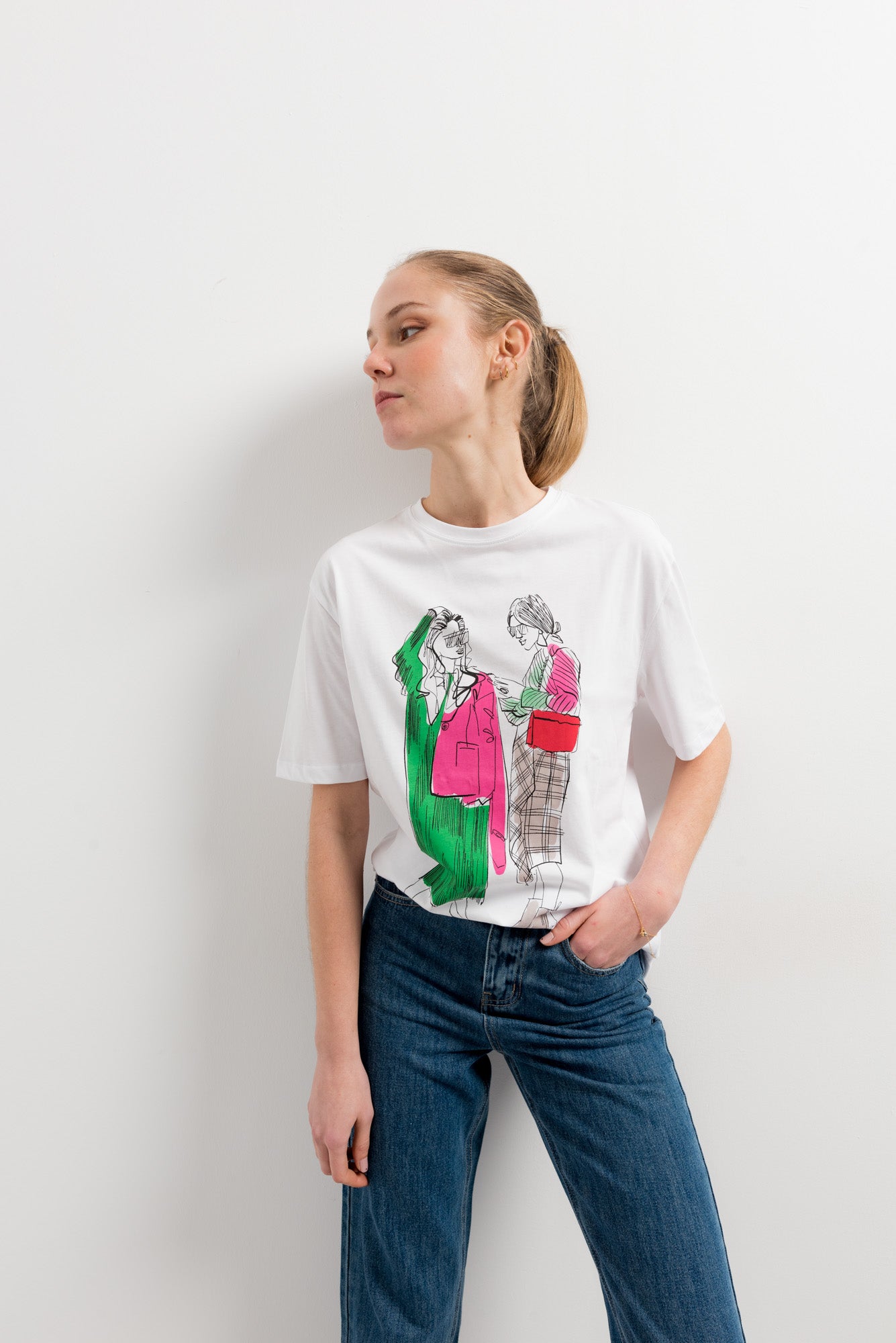 Camiseta estampado frontal
