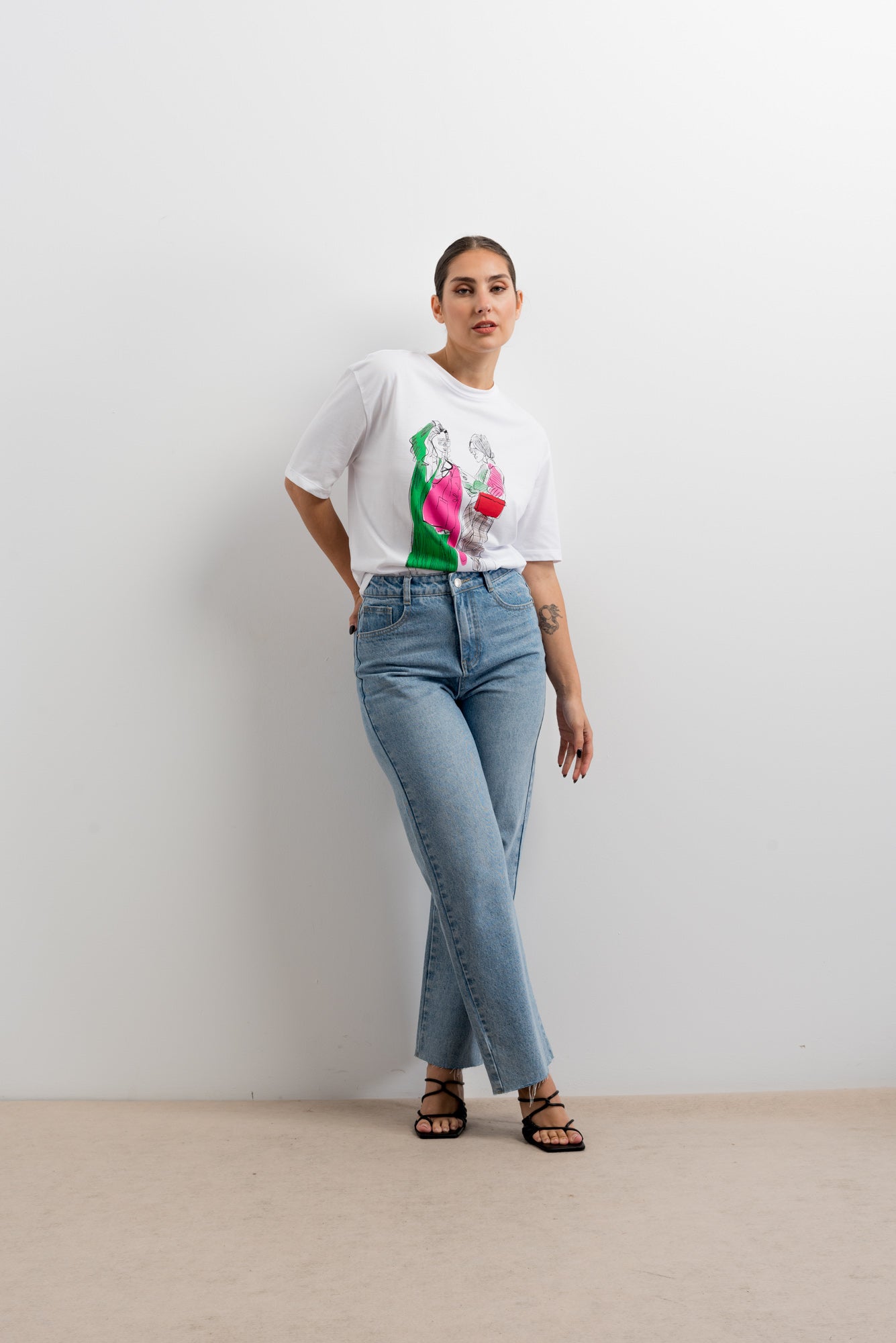Camiseta estampado frontal