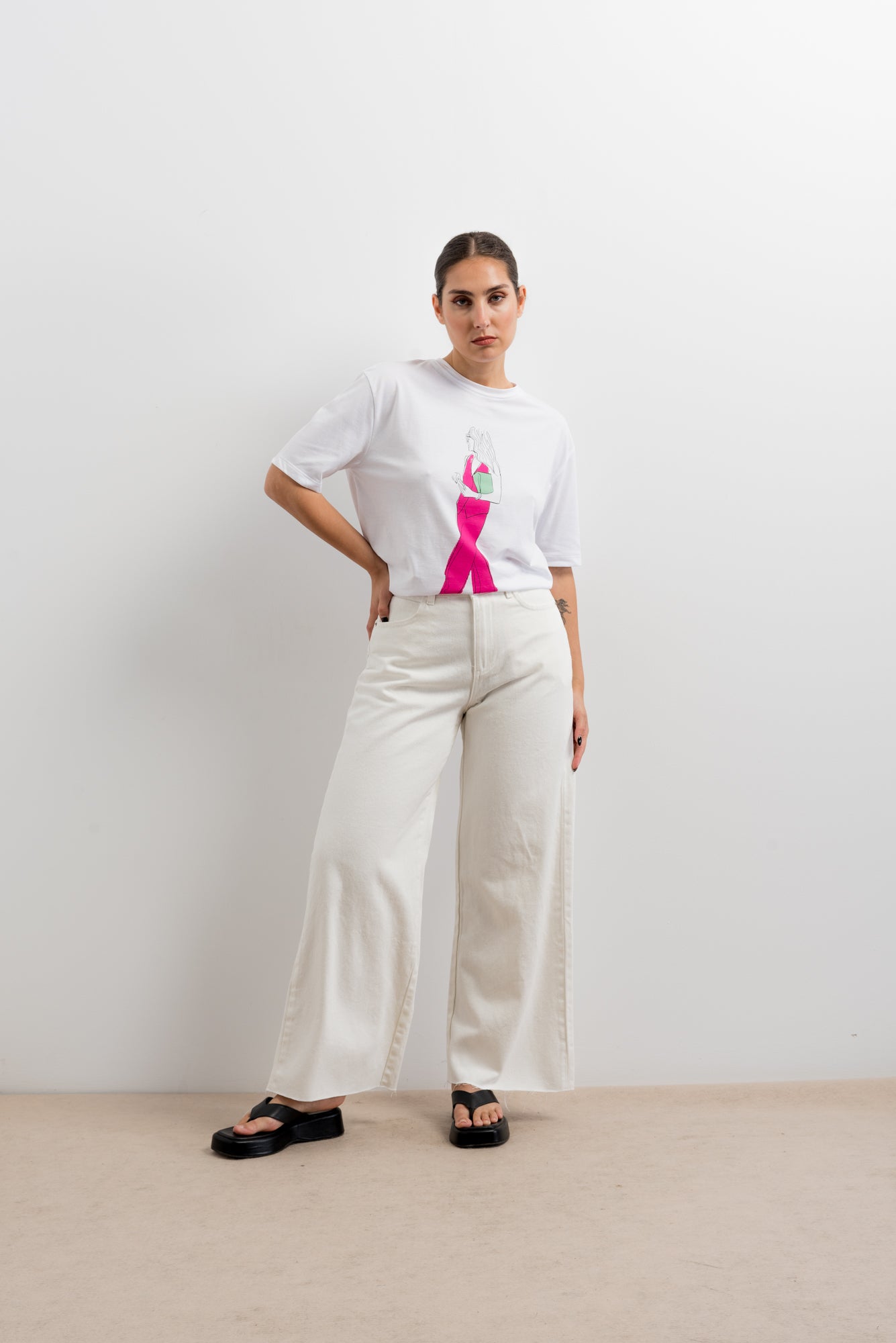 Camiseta estampado frontal