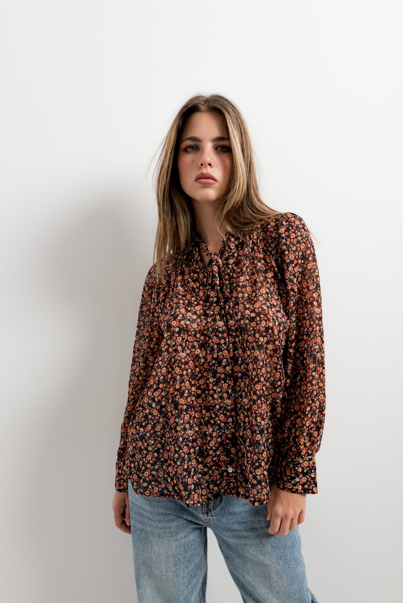 Blusa estampada lazada