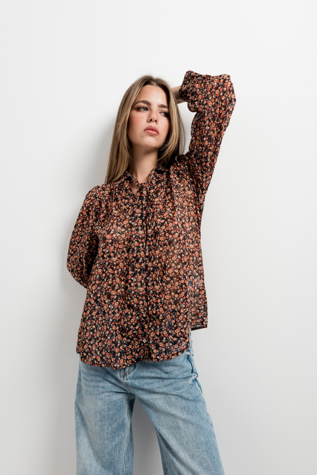 Blusa estampada lazada
