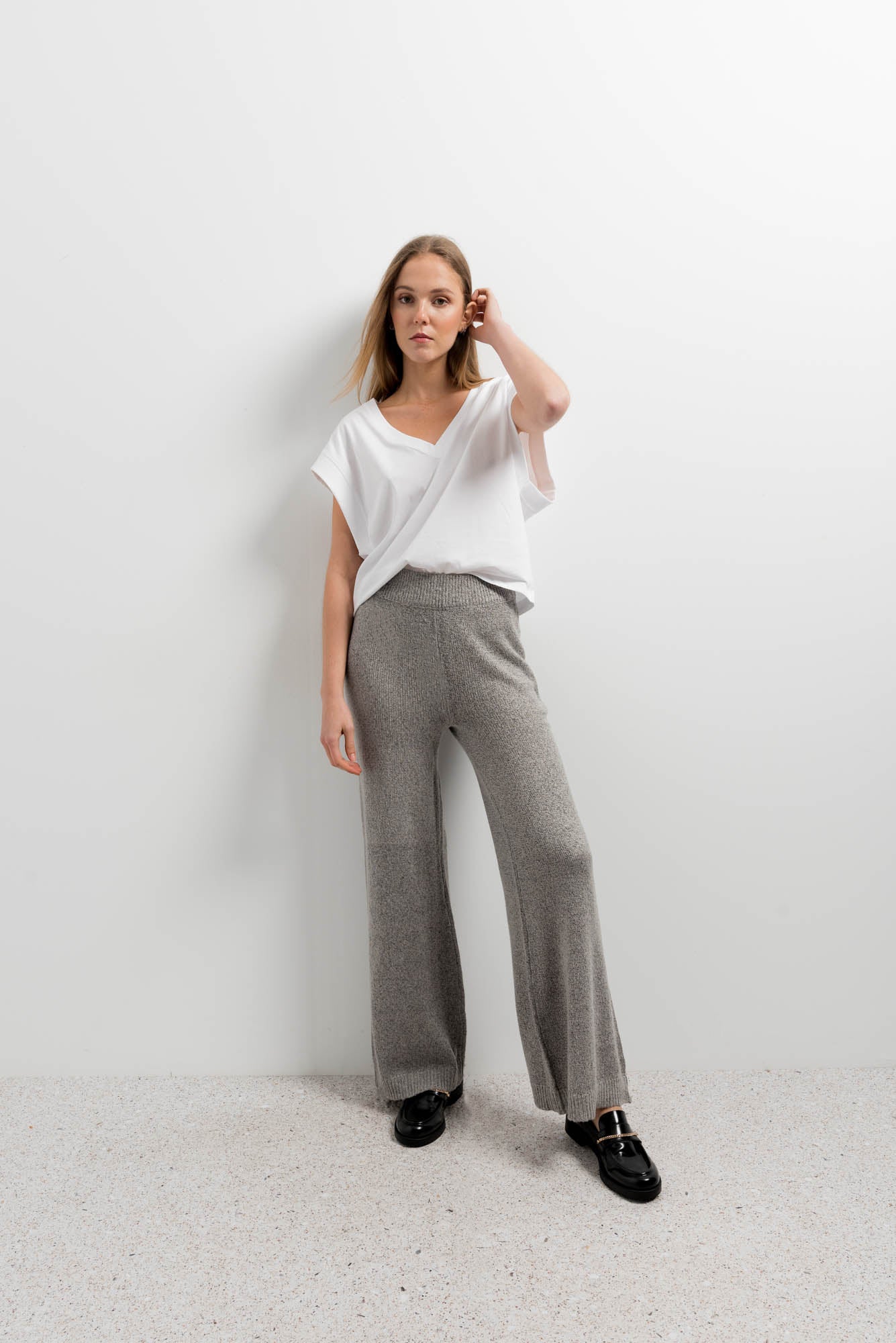 Pantalón ancho punto