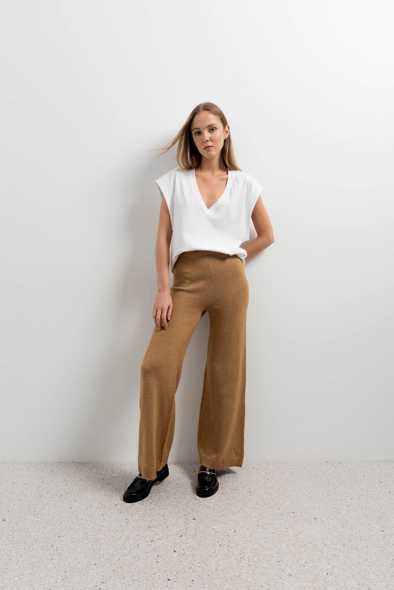 Pantalón ancho punto