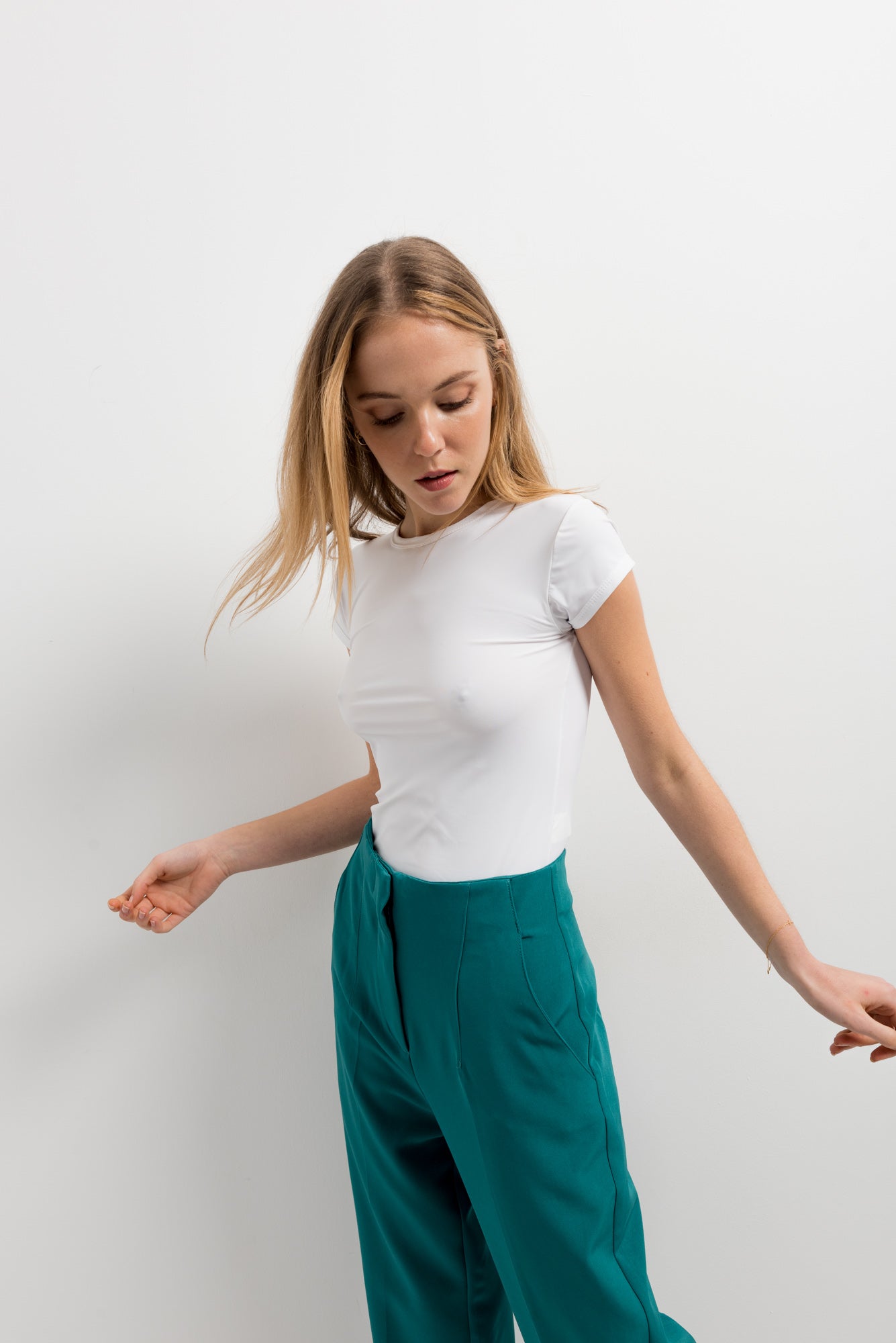 Pantalón tiro alto culotte