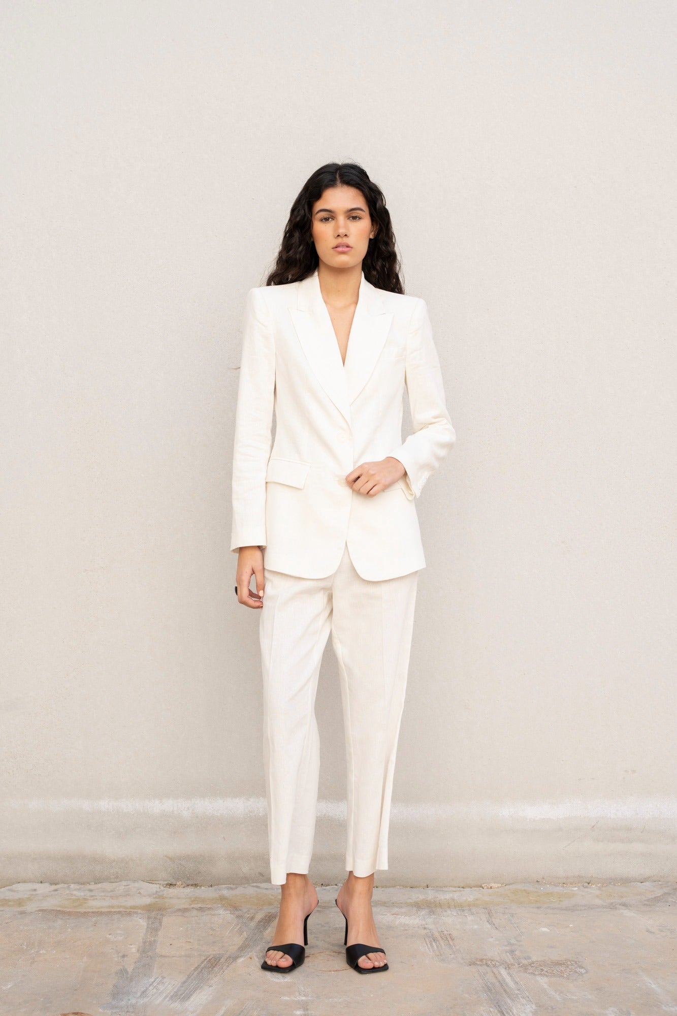 BLAZER DE LINHO CRU