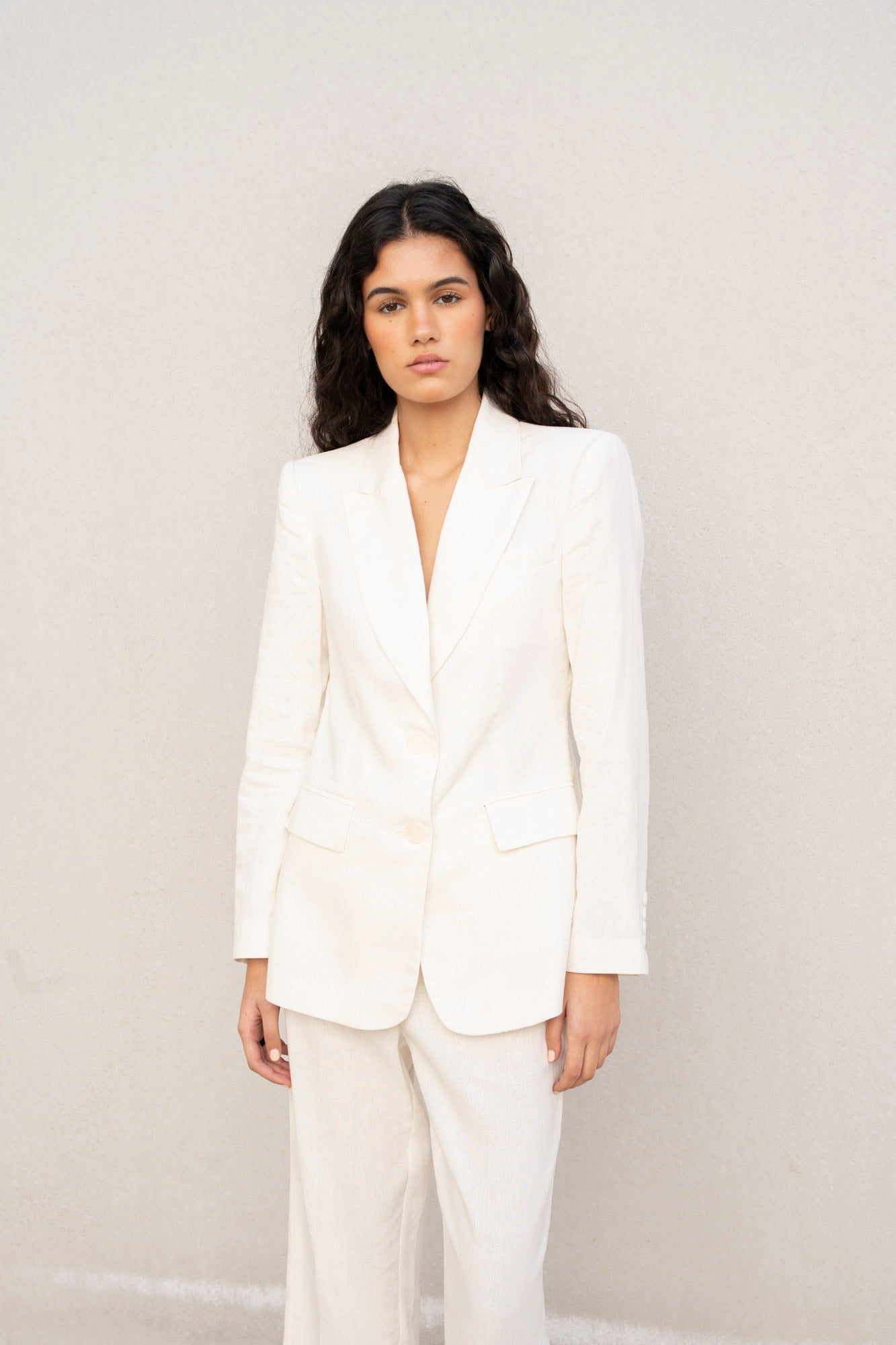 BLAZER DE LINHO CRU