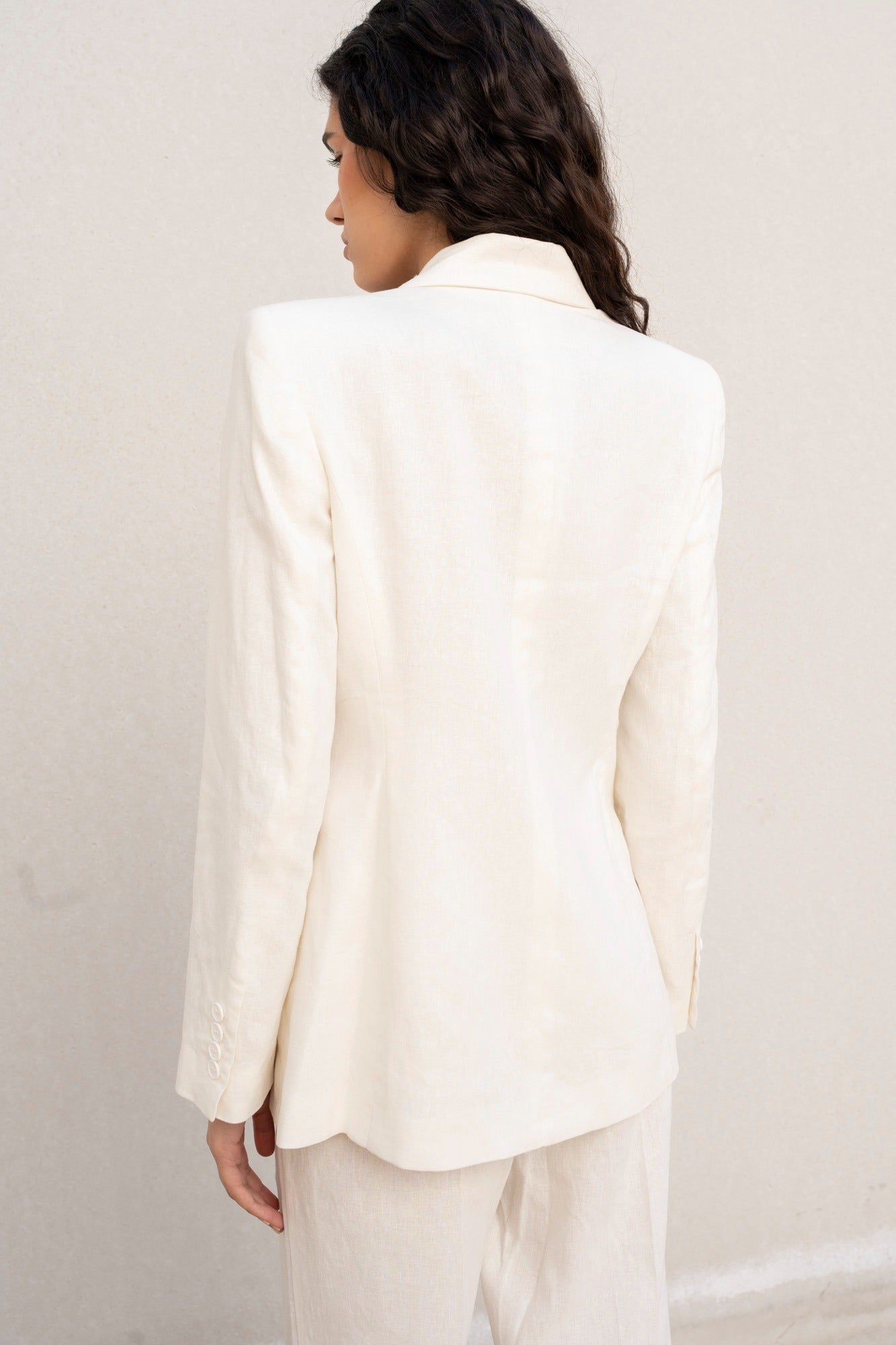 BLAZER DE LINHO CRU