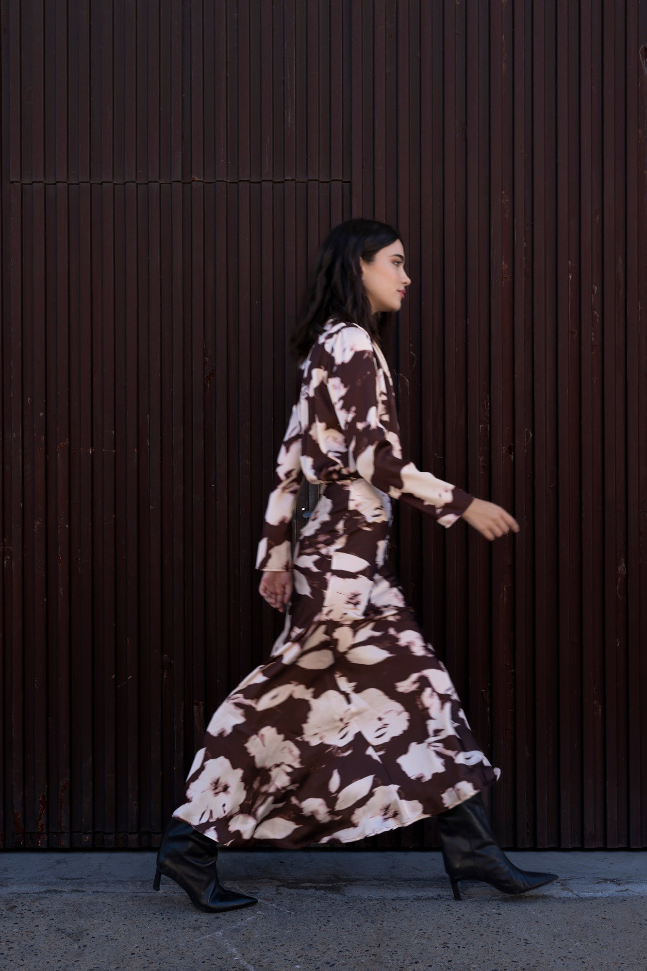 Falda larga estampada