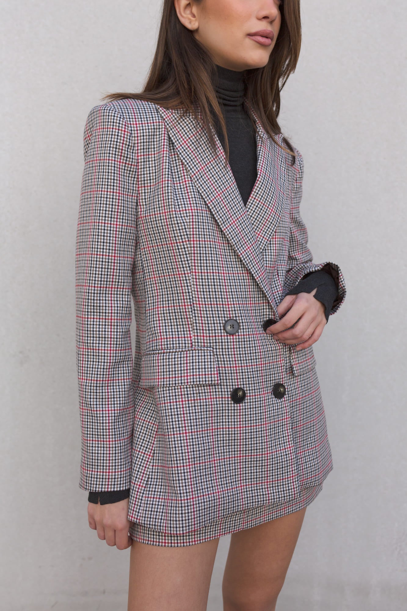 Blazer cruzada botones