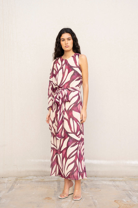 VESTIDO ESTAMPADO ASSIMÉTRICO