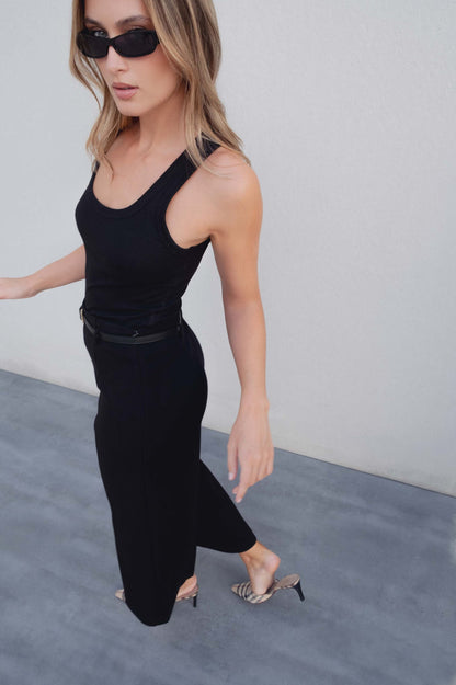 CALÇA CULOTTE COM CINTO