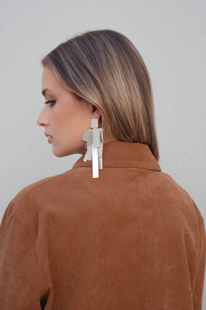 CASACO COM EFEITO DE CAMURÇA