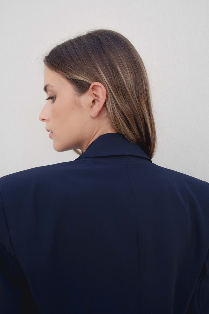 BLAZER TRESPASSADO COM BOTÕES DOURADOS