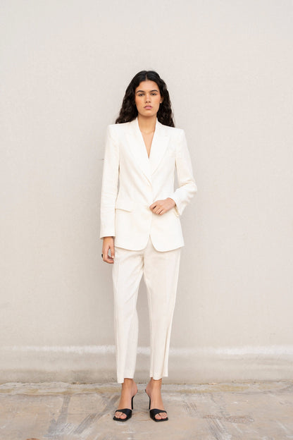 BLAZER DE LINHO CRU