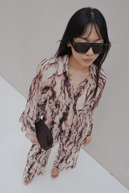 CALÇAS CULOTTE ESTAMPADAS