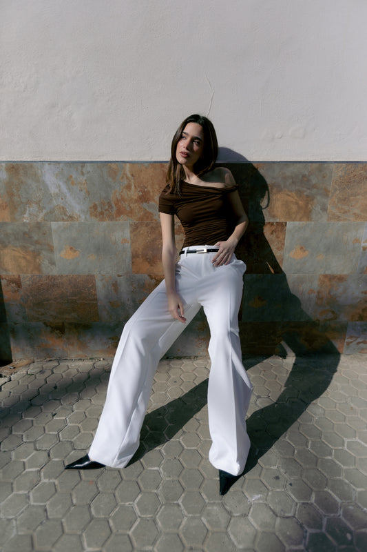 Calça com prega