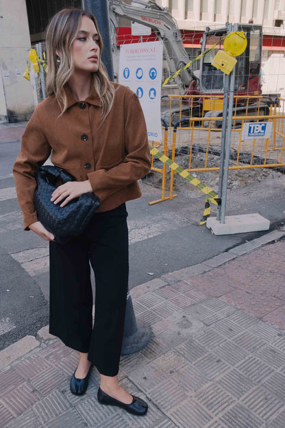 CASACO COM EFEITO DE CAMURÇA